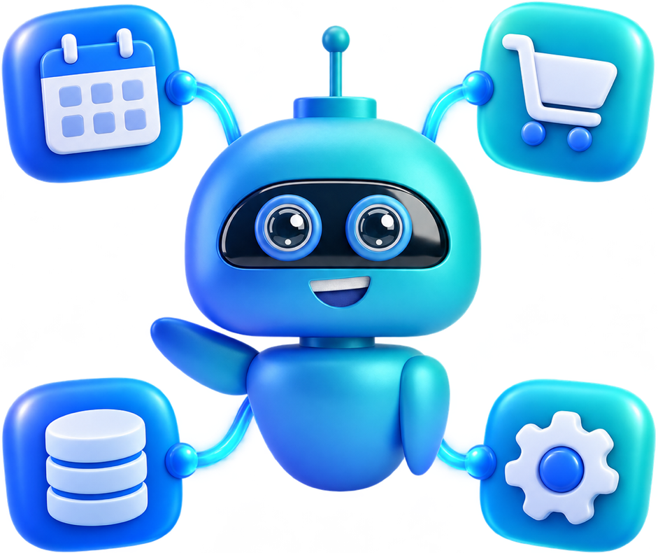 Bot de Pip conectado a integraciones: agenda, carrito de compras, base de datos y sistemas